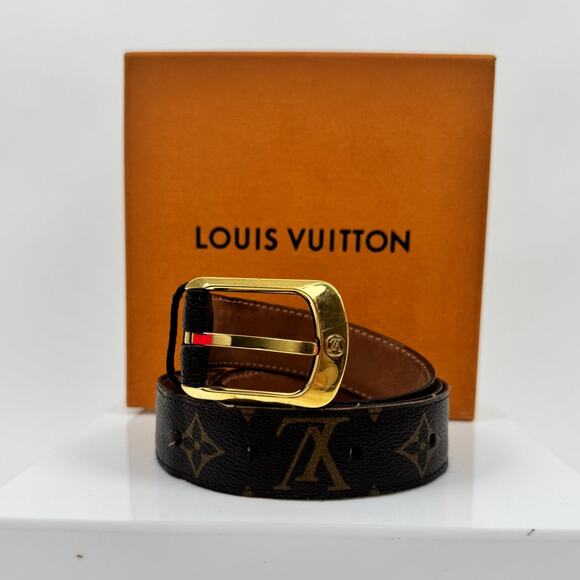 Women\'s Louis Vuitton Classic Monogram Canvas Belt Size 80/32 main image 7